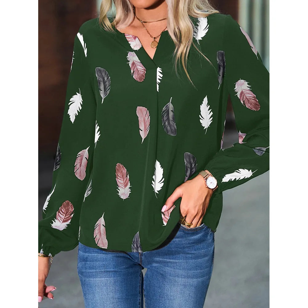 Damesblouse met Lange Mouwen – Elegant & Stijlvol