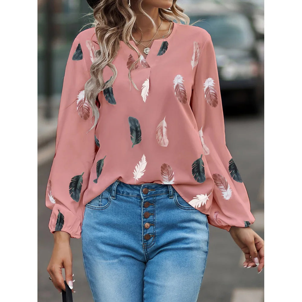 Damesblouse met Lange Mouwen – Elegant & Stijlvol
