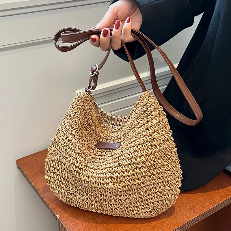 Trendy Stro Hand/Schouder Tas