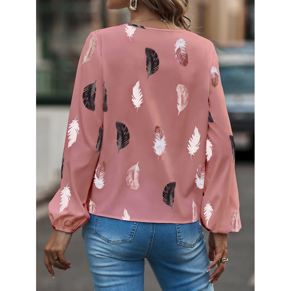 Damesblouse met Lange Mouwen – Elegant & Stijlvol