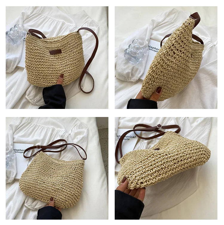 Trendy Stro Hand/Schouder Tas