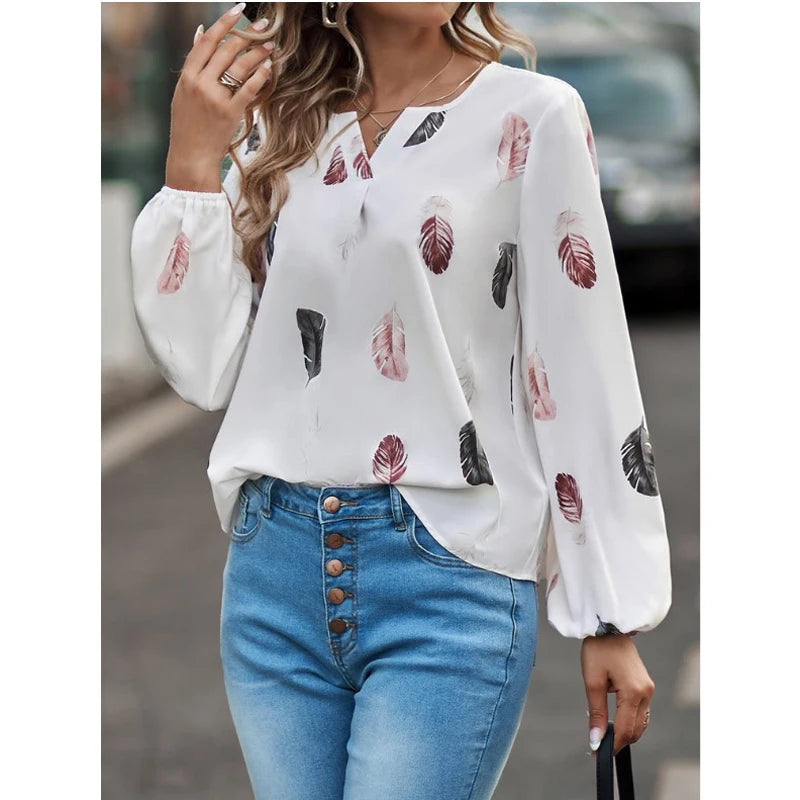 Damesblouse met Lange Mouwen – Elegant & Stijlvol