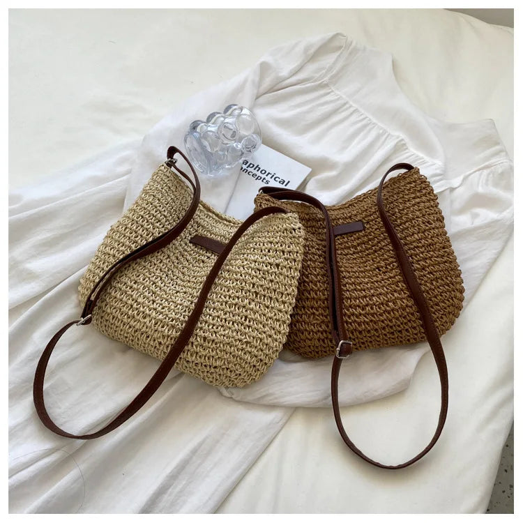 Trendy Stro Hand/Schouder Tas