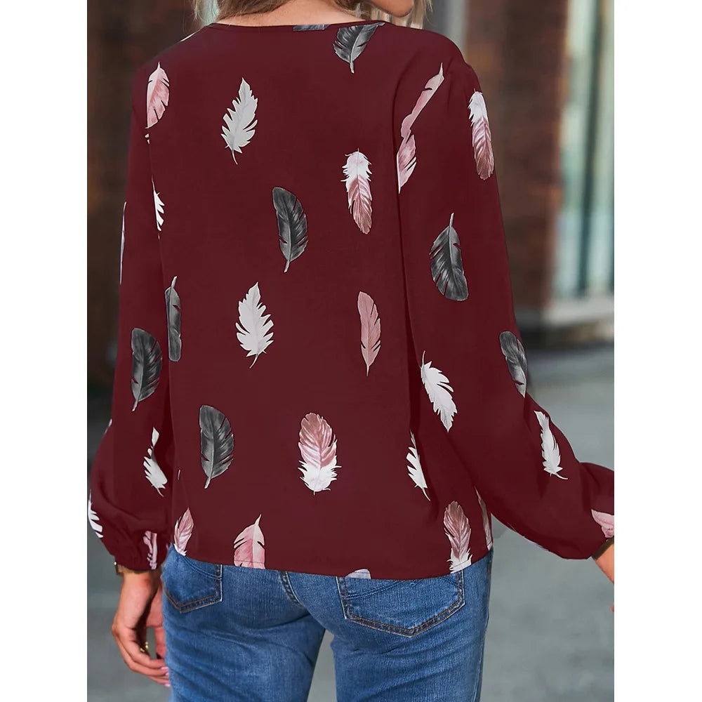 Damesblouse met Lange Mouwen – Elegant & Stijlvol