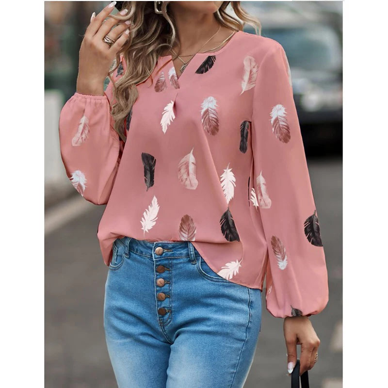 Damesblouse met Lange Mouwen – Elegant & Stijlvol
