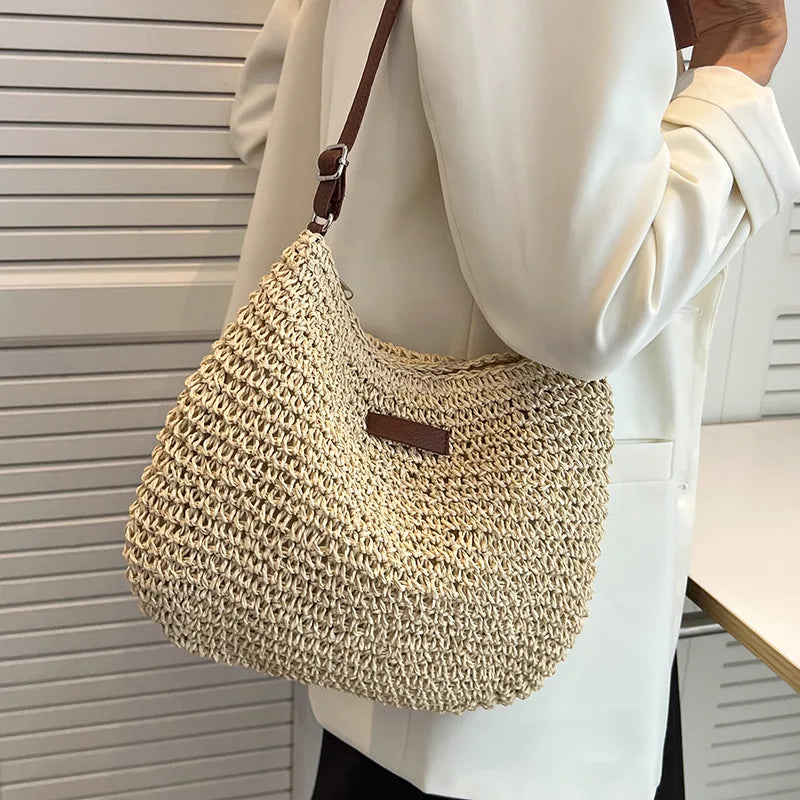 Trendy Stro Hand/Schouder Tas