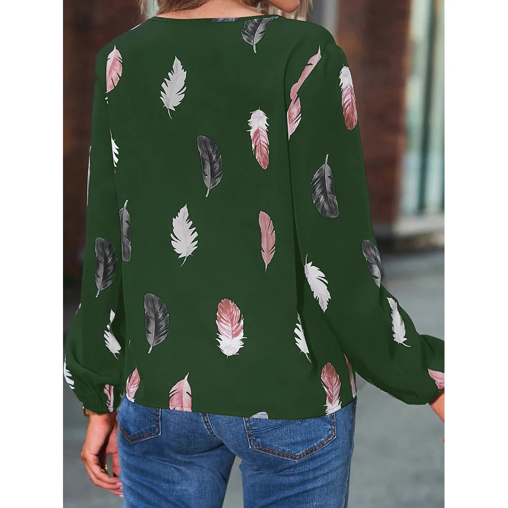 Damesblouse met Lange Mouwen – Elegant & Stijlvol