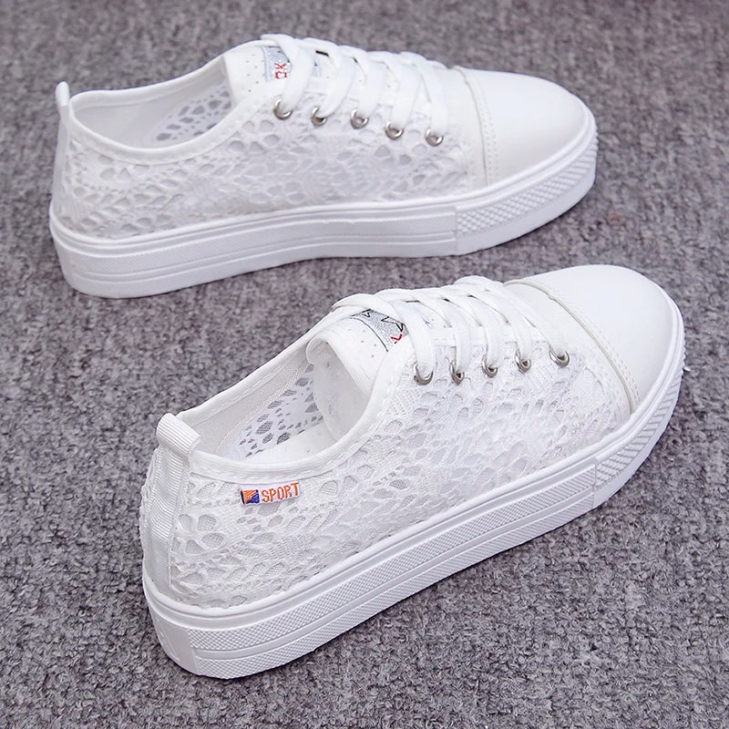 Luchtige Witte Sneakers – Casual & Comfortabel