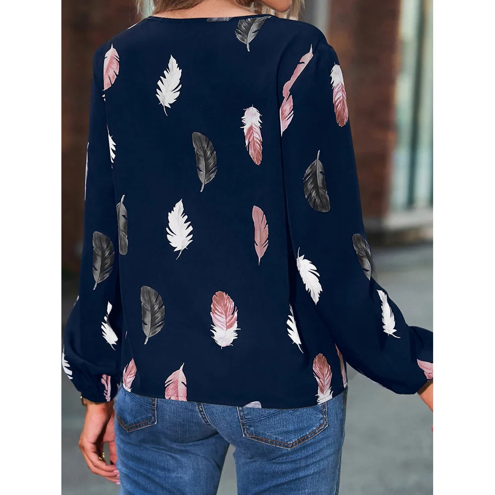 Damesblouse met Lange Mouwen – Elegant & Stijlvol