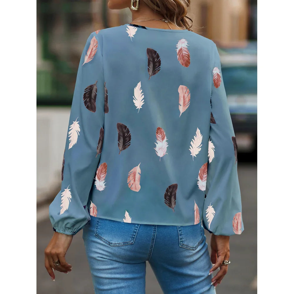 Damesblouse met Lange Mouwen – Elegant & Stijlvol